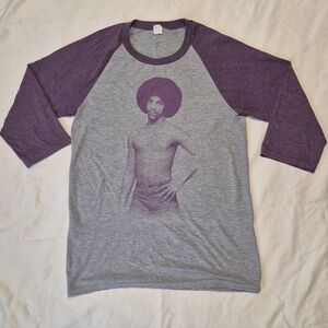 Prince Band Tee Heather Baseball Tee
